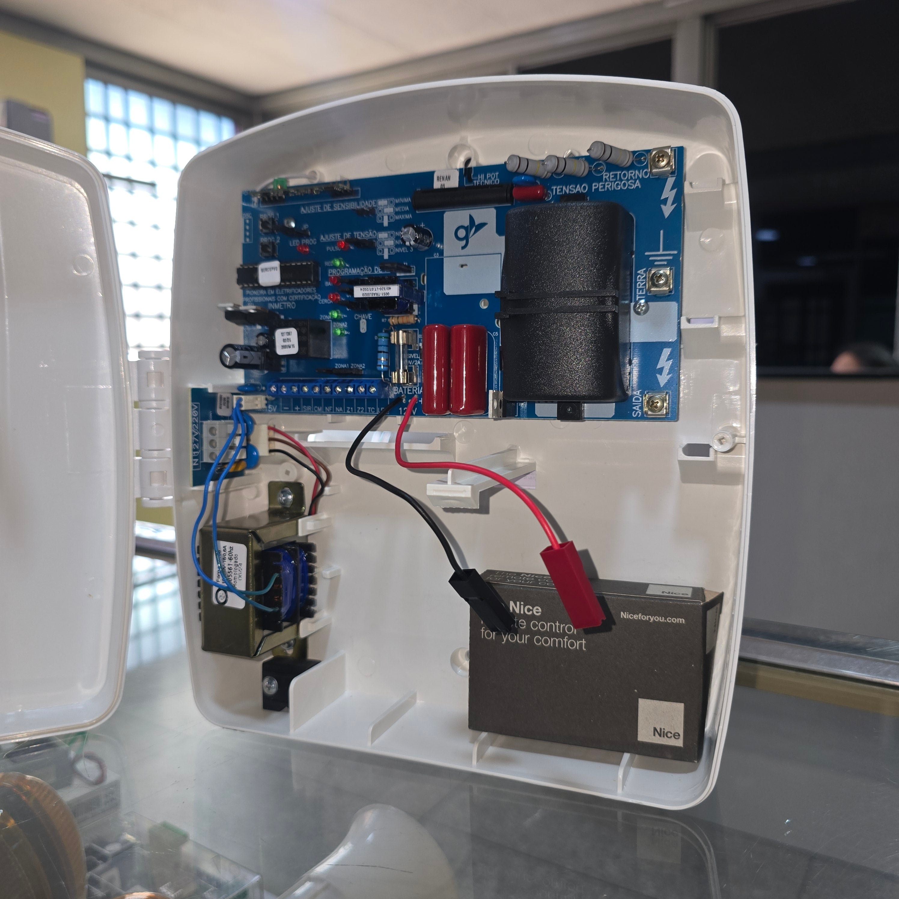 Energizador Central de Cerco Eléctrico Nice